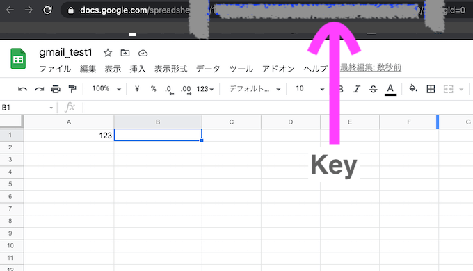 Google Cloud Platform　GoogleSheetsAPI 　スプレッドシート　key URL